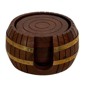 Barrel Coaster Set