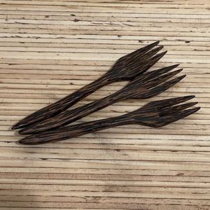 Coconut Wood Cocktail Forks