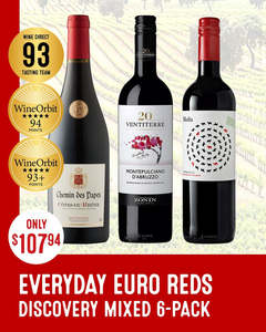 Mixed Red Cases: Everyday Euro Reds Discovery 6-Pack
