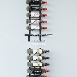 Wall Mounted Wine Racks: Wine glass rack and wine rack combo kit