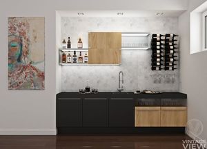 Wall Mounted Wine Racks: Home Bar Wine + Stemware Rack Combo