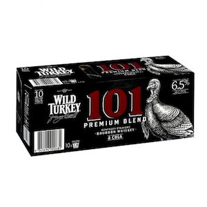 Winespot Target Road » Wild Turkey 101 7% Bourbon n Cola 10pk 330ml cans