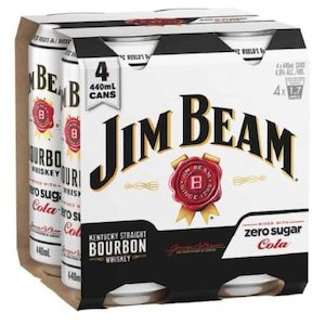 Winespot Target Road » Jim Beam Zero Sugar 4pk 440ml cans