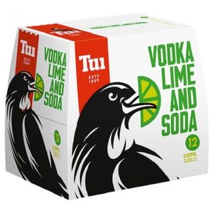 Winespot Target Road » Tui Vodka lime & Soda 12pk Btl’s