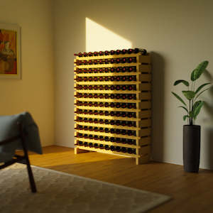 Products: 132 Bottle Modular Wine Rack Kit (11 Bottles Wide X 12 Bottles High)