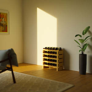 Products: 25 Bottle Modular Wine Rack Kit (5 Bottles Wide X 5 Bottles High)