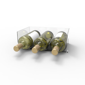 New Items: Wine Stash 3 Bottle Fridge Stackable Wine or Drink Bottle Holder
