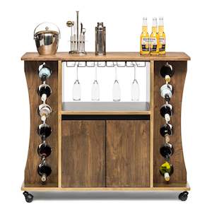 New Items: Contemporary Timber Bar Cart