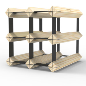 Gift Sets: 6 Bottle Timber Wine Rack