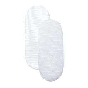 Shnuggle: Shnuggle Dreami Moses Basket Fitted Sheets