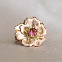 Rings: Eva Rose Ring/ 9ct Gold, Pink Tourmaline