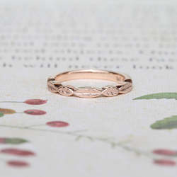 Rings: Leaf Ring/ Rose Gold
