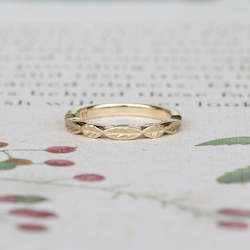 Rings: Leaf Ring/ Yellow Gold