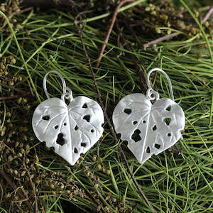 Earrings: Kawakawa Leaf Earrings