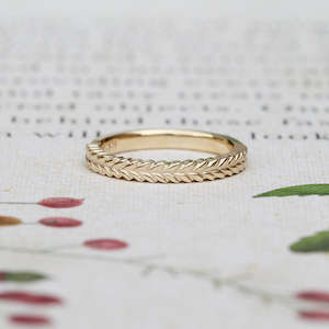 Silver Fern Ring/ Gold