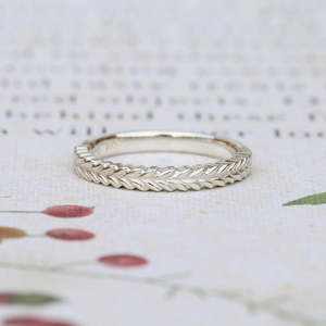 New Pieces: Silver Fern Ring/ White Gold