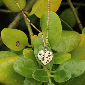 New Pieces: Small Kawakawa Leaf Necklace/ 9ct Yellow Gold