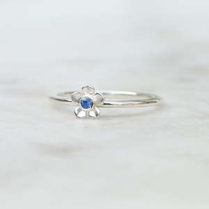 Rings: Mini Forget Me Not Ring/ Ceylon Sapphire