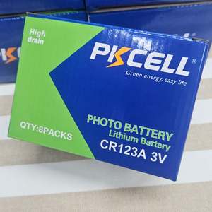 CR123A 8pce Lithium PKCELL