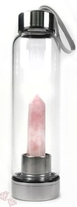 Products: Rose Quartz Point Crystal Bottle Wisdom is Yours