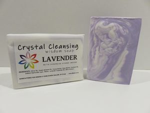 Lavender Soap Crystal Infused Wisdom is Yours