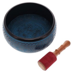 Aluminium Buddha Blue Singing Bowl Wisdom is Yours