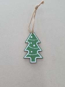 Stocking Stuffers Under 10: Wooden Xmas Hanging Decoration