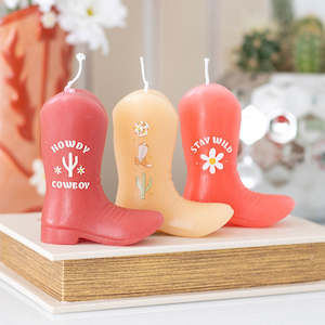 Home Fragrance: Cowboy Boot Candles