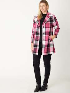 Pink Check Coat
