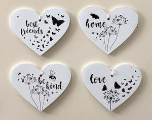 Native Nz Bird Art: Sentiment Heart