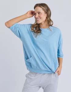 Tops: Maizie Sweat Dusk Blue