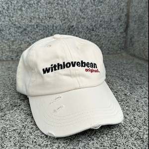 Everyday Wear: Cream Distressed Cap