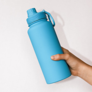 Frontpage: Electric Blue Custom Bottle