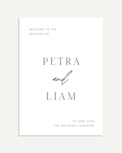 Wedding Signage: Petra Welcome Sign