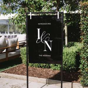 Wedding Signage: Custom Acrylic Wedding Welcome Signage