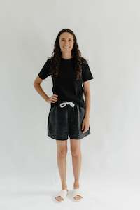 T-Shirt: RIB T | BLACK