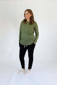 Jumper: CREW JUMPER | MOSS