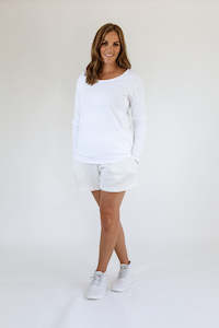 Longsleeve T Shirt: LONGSLEEVE | WHITE