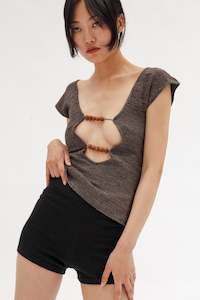 Cashmere: Waves Cashmere Cotton Shorts