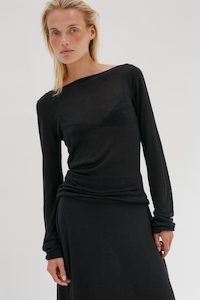 Pre Order: PRE ORDER | Onure Silk Top - Black