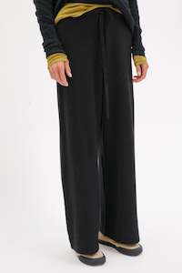 Cashmere: Haru Cashmere Cotton Pants - Black