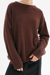 Cashmere: BB Cashmere Jumper - Carob