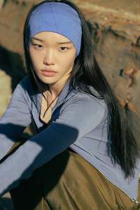 Rei Silk Cashmere Band - Daisy Blue