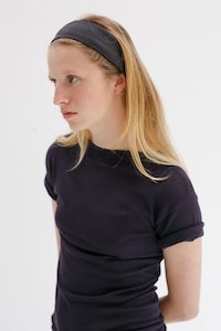 Rei Silk Cashmere Band - Charcoal