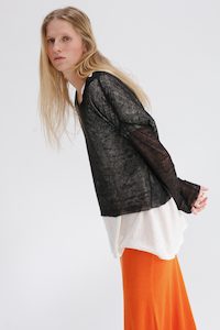 All: Ravel Linen Top - Black