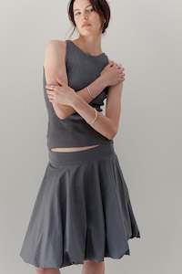 Products: Bodi Ra Cotton Skirt - Pewter