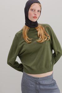 Lyla Silk Cashmere Hood - Carbon