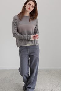 Products: Girl Band Cashmere Cotton Jumper - Marl Grey