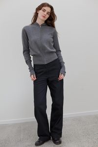 Products: Wes CASHMERE Cotton Hoodie - Marl Grey