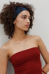 New: Rei Silk Cashmere Band - Viridian Blue